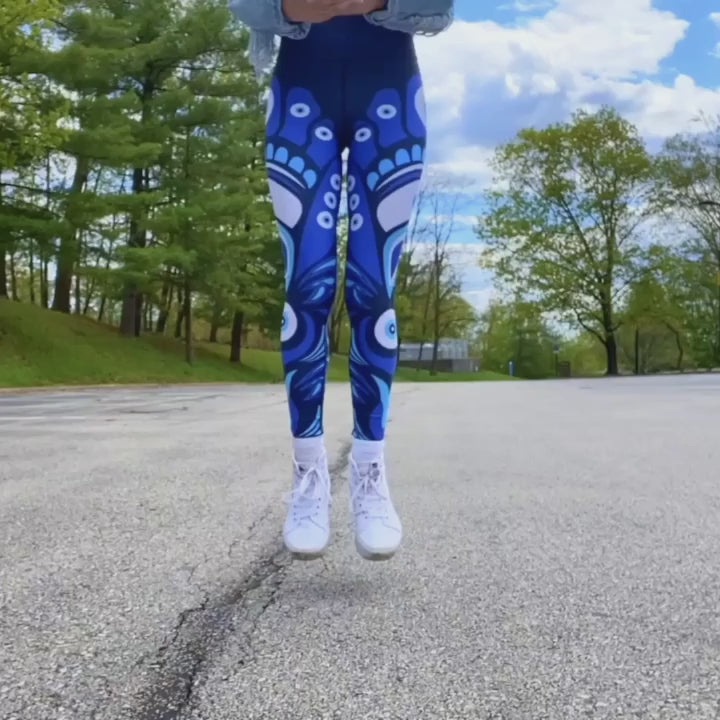 Blue Eye Yoga Leggings video