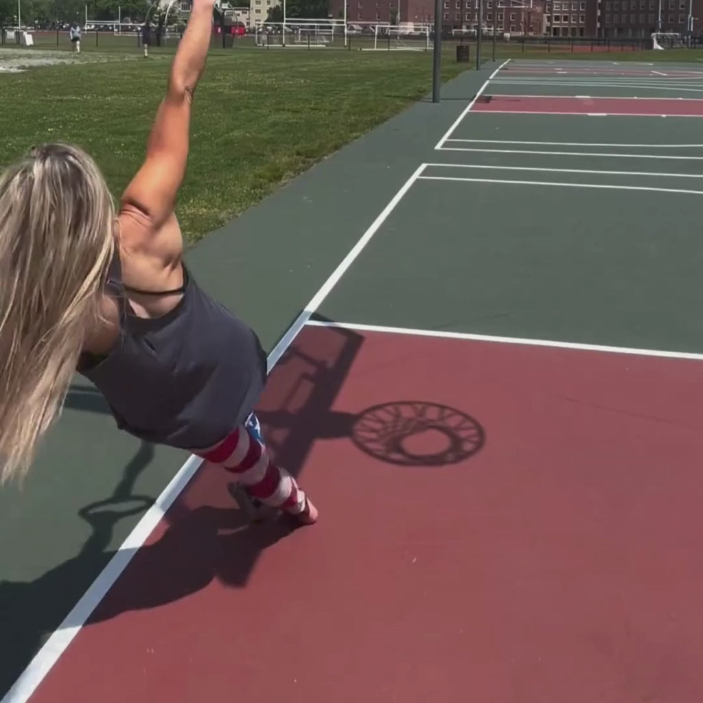 Vintage American Flag Yoga Leggings