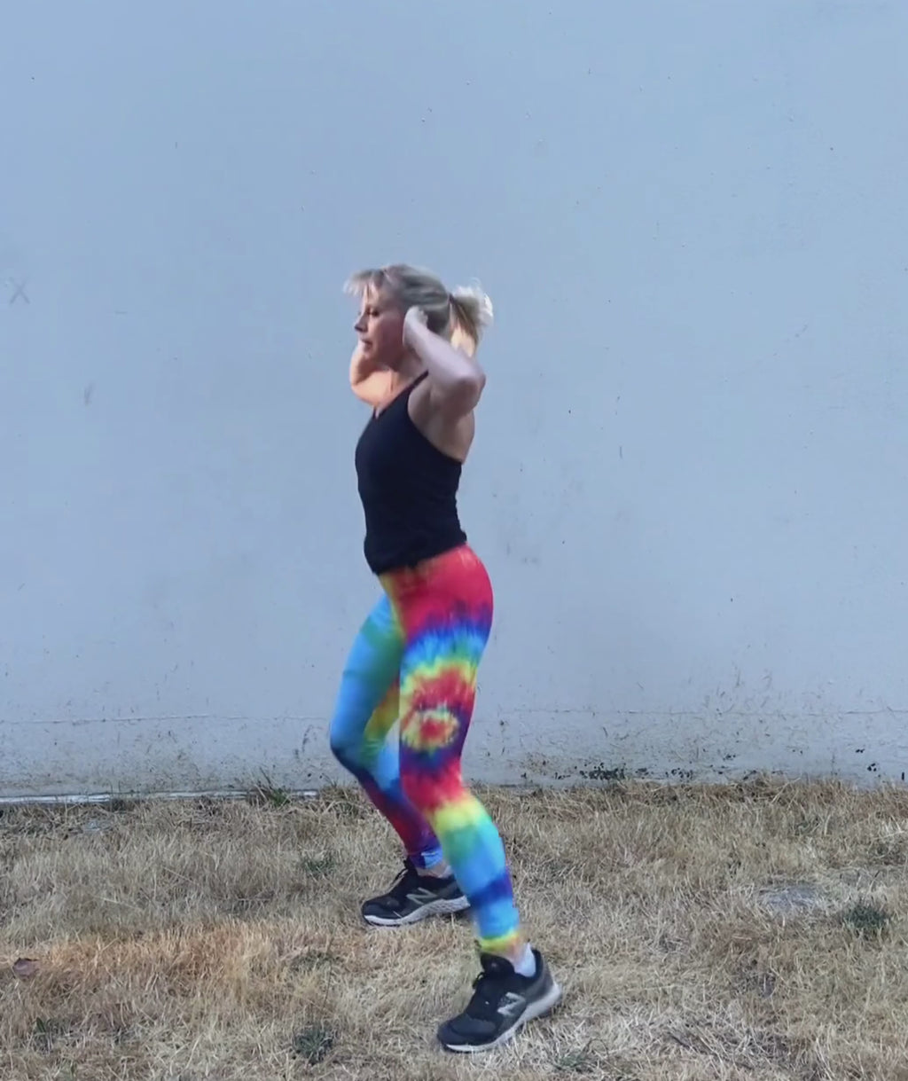 Colorful Supernova Tie Dye Leggings