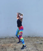 Colorful Supernova Tie Dye Leggings