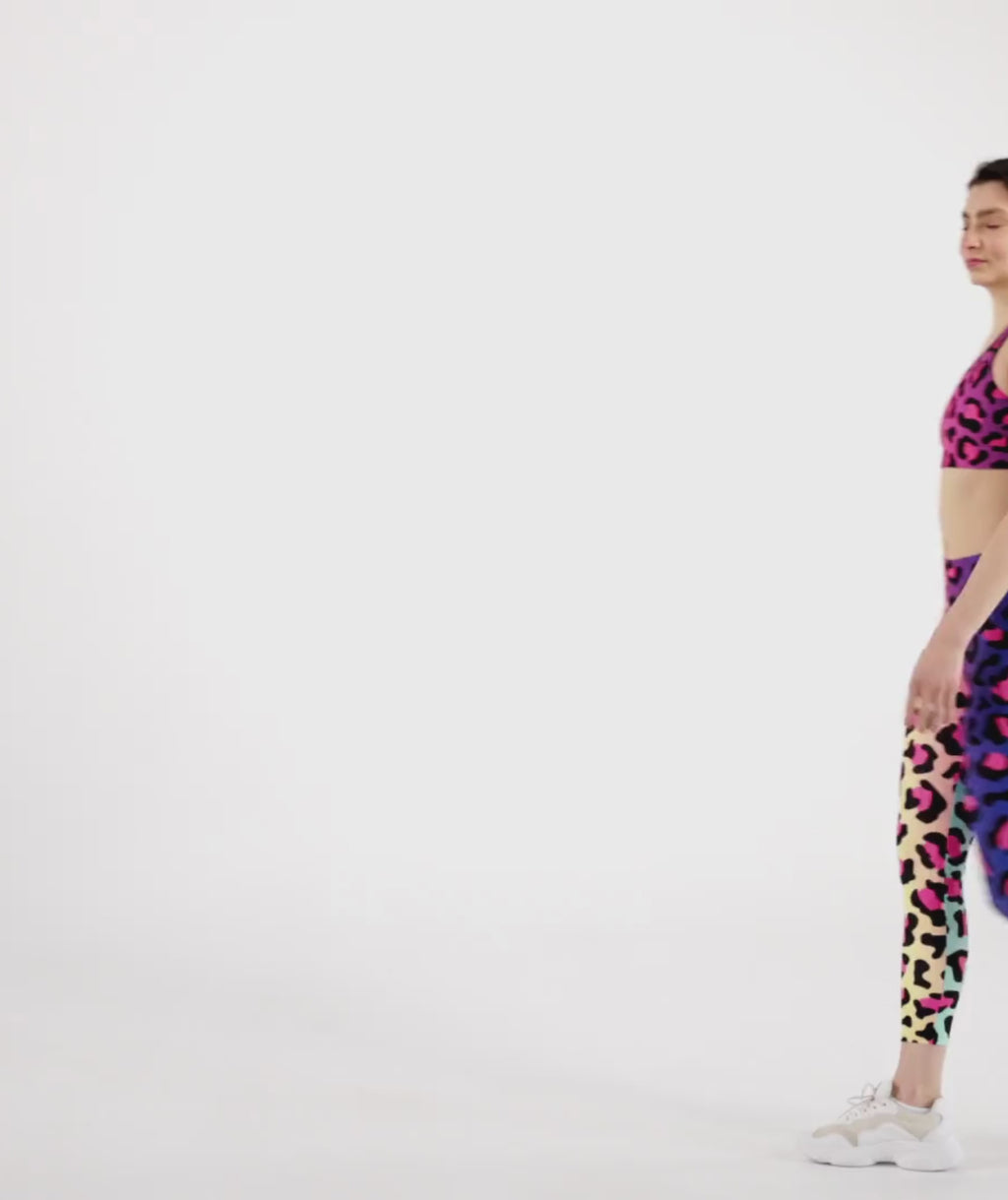 Vibrant Leopard Print Leggings