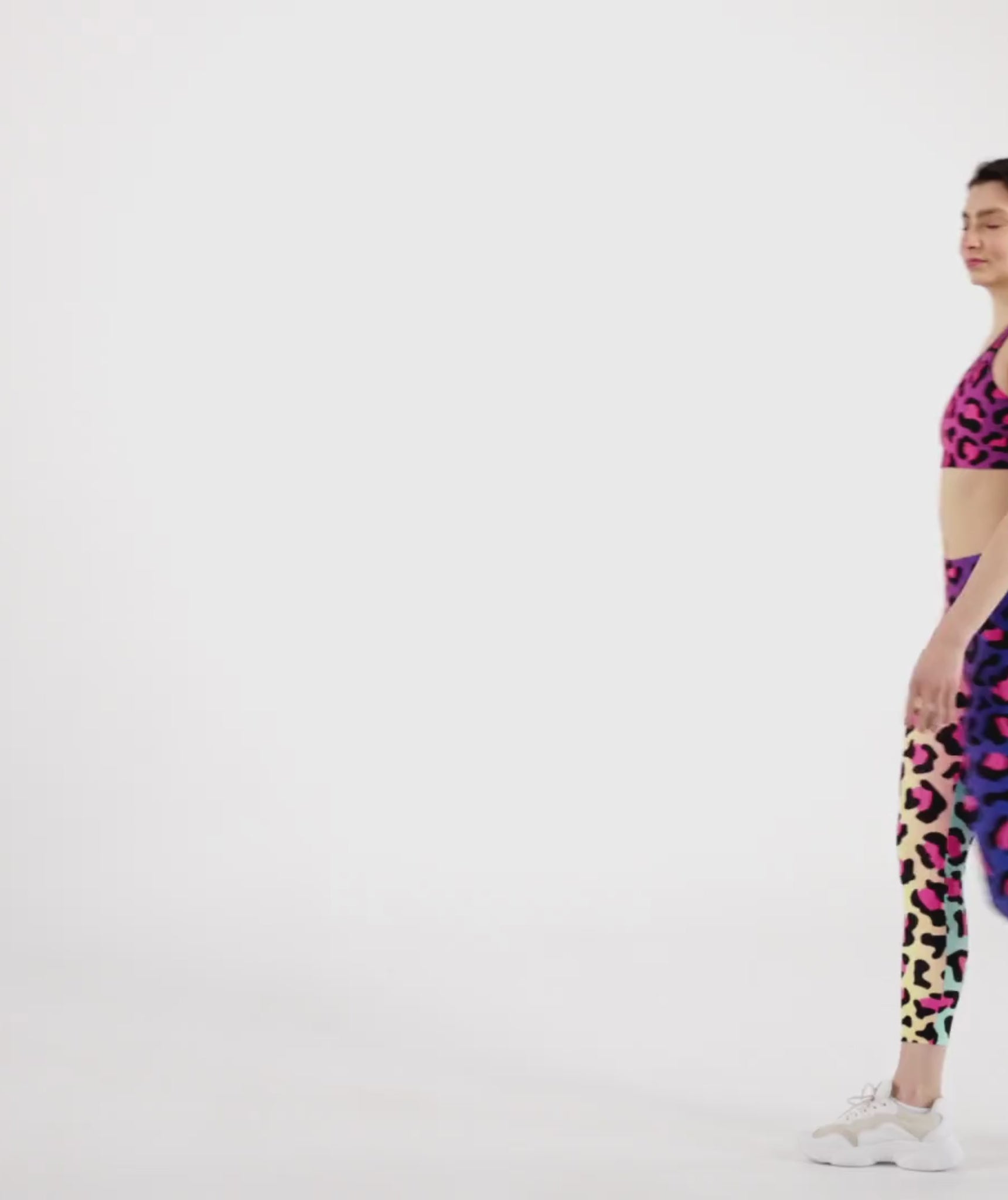 Vibrant Leopard Print Leggings