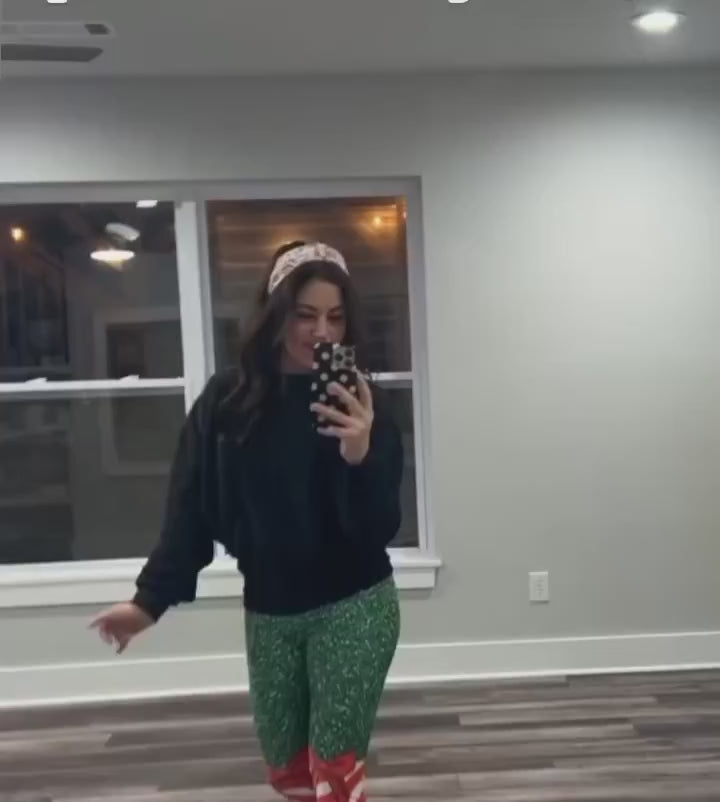 Candy Stripe Christmas Leggings video