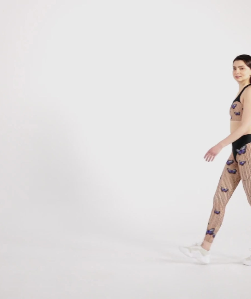 Bold Butterfly Mesh Leggings