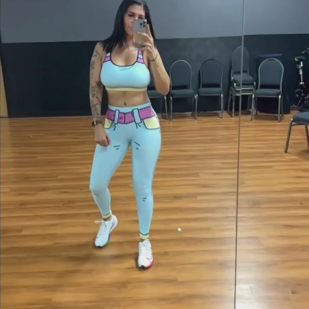 Cartoonized Yoga Leggings