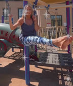 Blue Camo Leggings