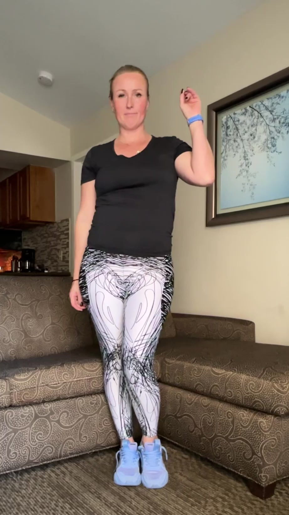 Hand Drawn Yoga Leggings video