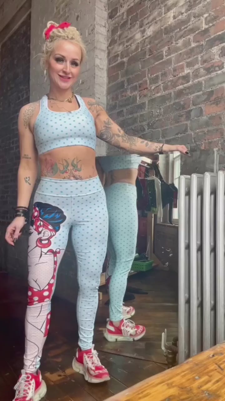Pinup Girl Yoga Leggings video