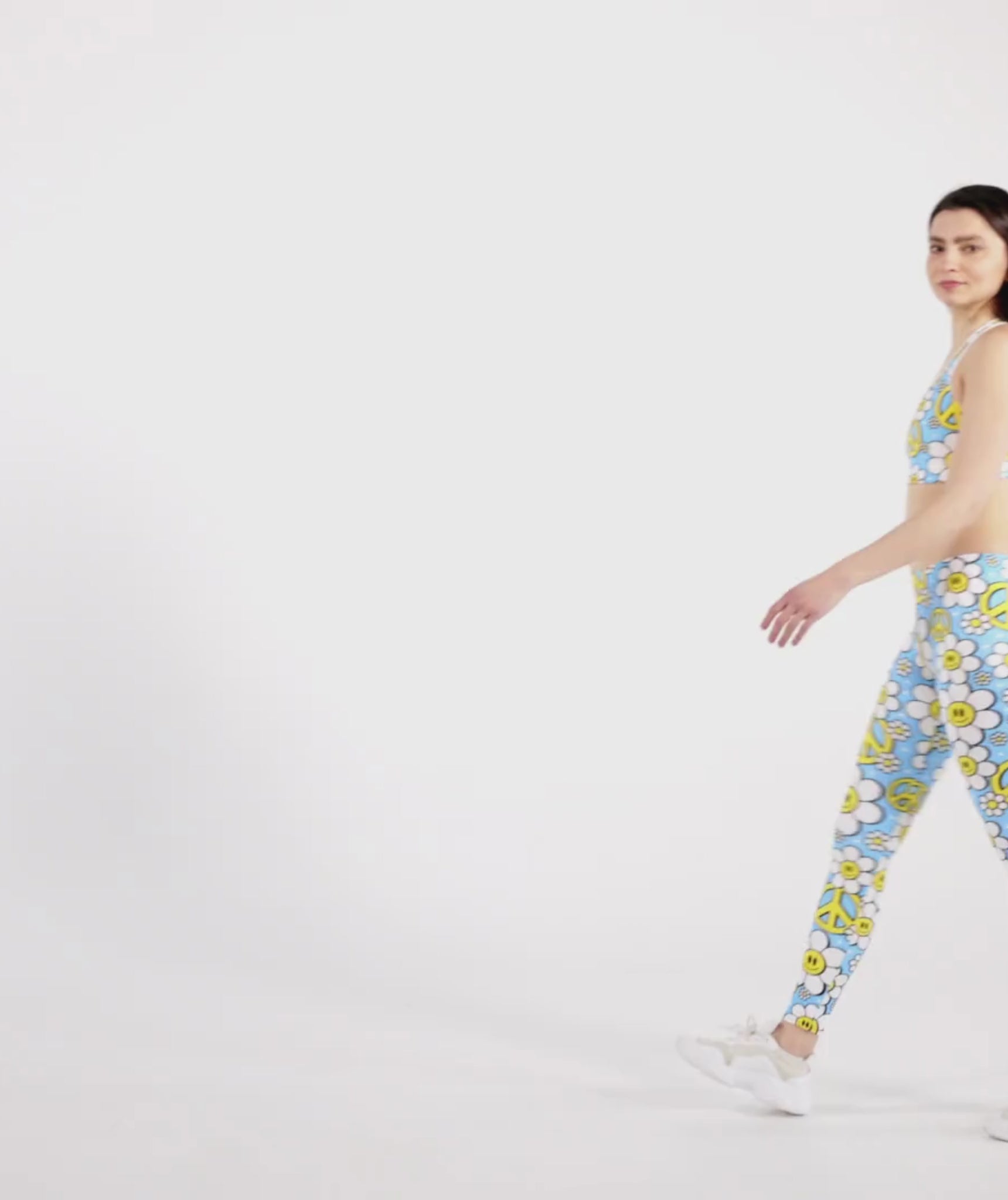 Hippie Flower Pattern Leggings