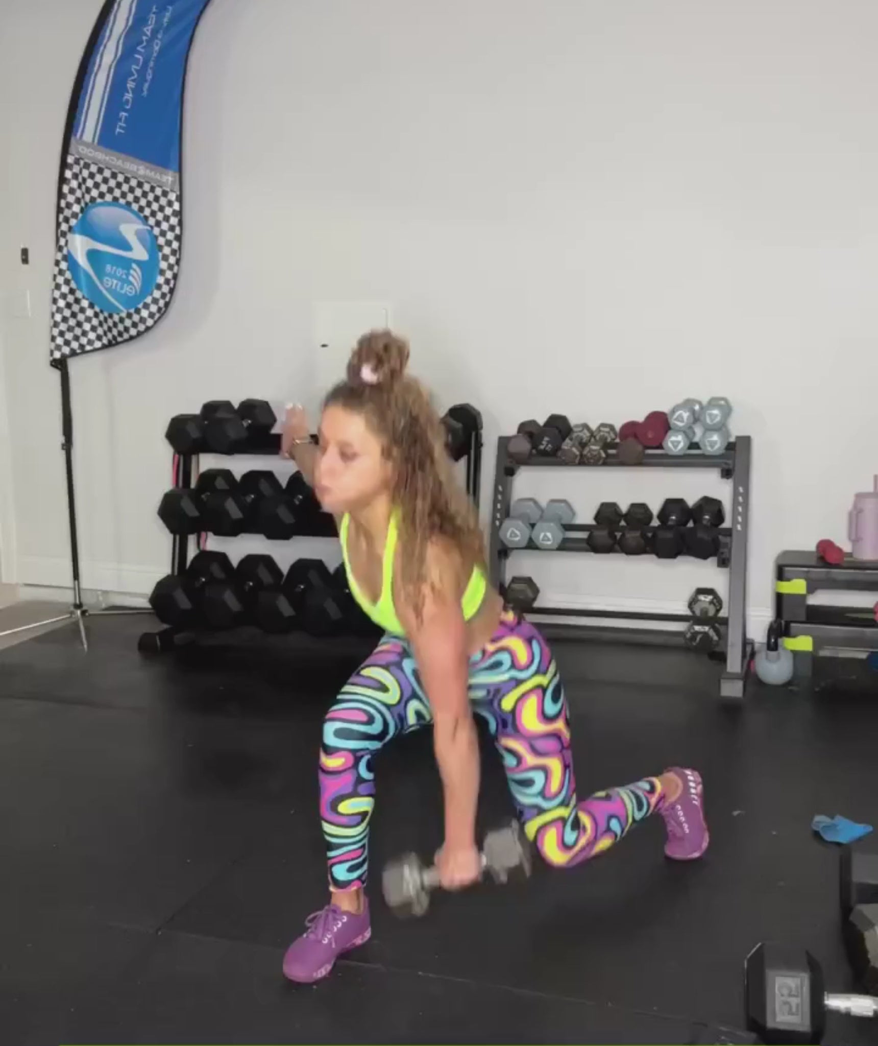 Funky Retro Print Leggings