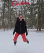 Santa's Simple Outfit Red Leggings