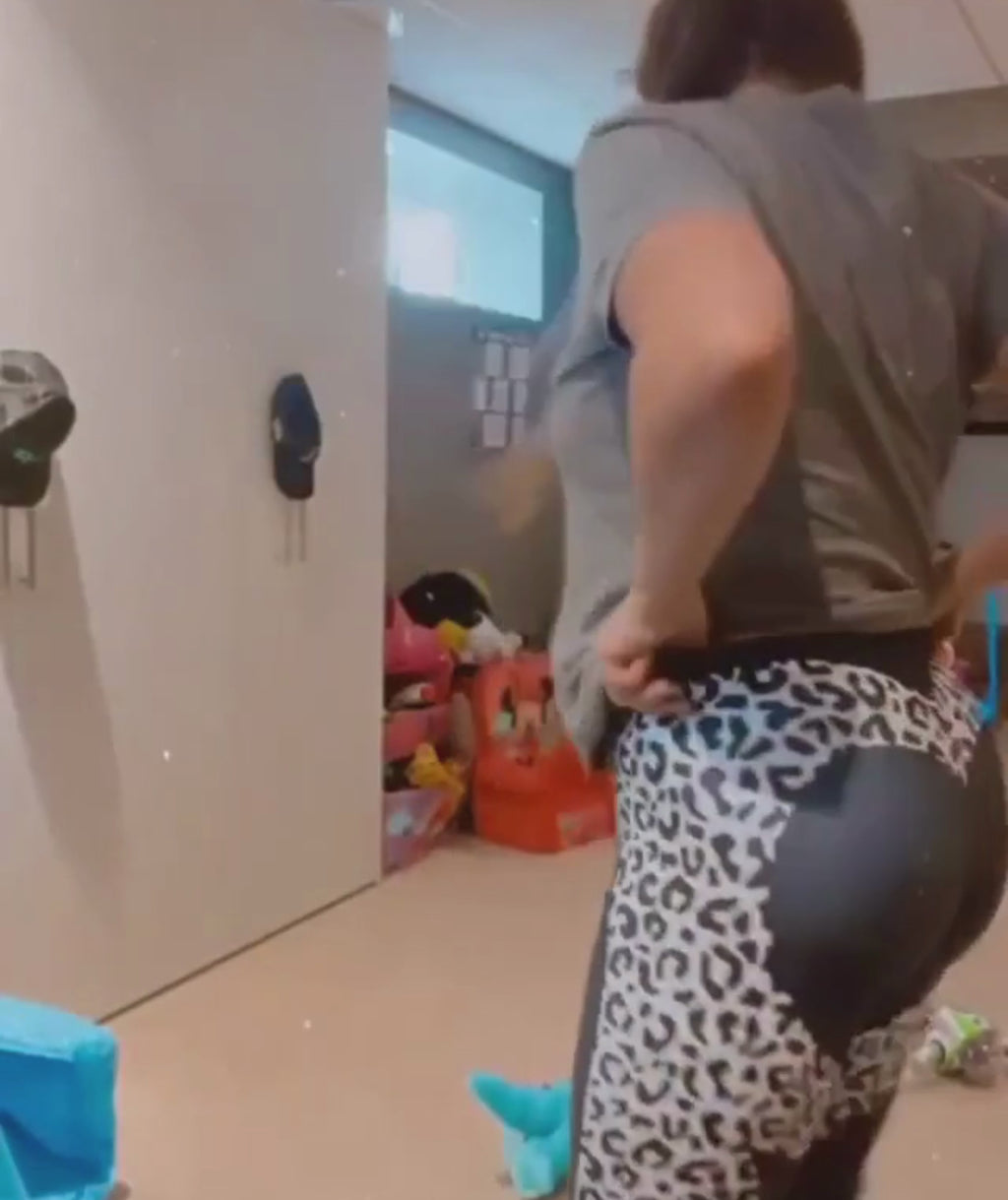 Leopard Heart Shaped Leggings