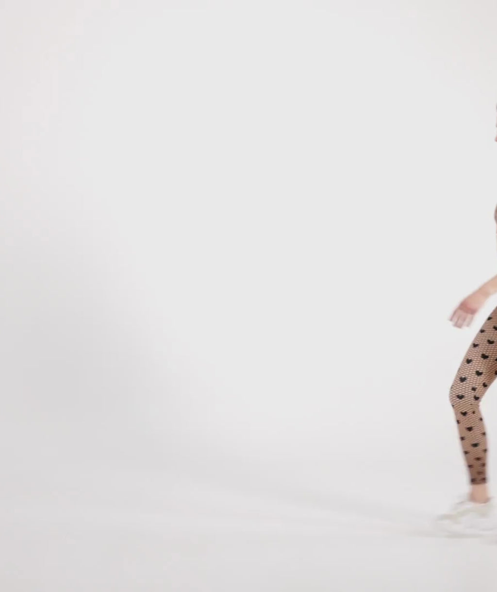 Fishnet Tights Print Leggings