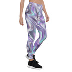 Printed Liquid Chrome Effect Leggings
