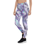 Printed Liquid Chrome Effect Leggings