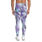 Printed Liquid Chrome Effect Men's Leggings