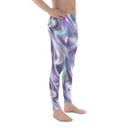 Printed Liquid Chrome Effect Men's Leggings