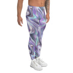 Printed Liquid Chrome Effect Men's Leggings