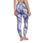 Printed Liquid Chrome Effect Yoga Leggings