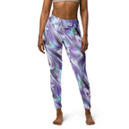 Printed Liquid Chrome Effect Yoga Leggings