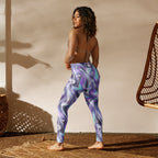 Printed Liquid Chrome Effect Yoga Leggings