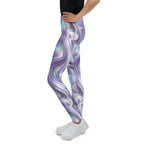 Printed Liquid Chrome Effect Youth Leggings