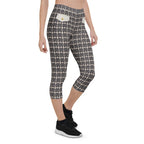 Printed Parisian Tweed Effect Capris
