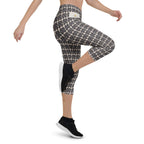 Printed Parisian Tweed Effect Capris