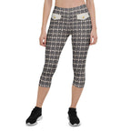 Printed Parisian Tweed Effect Capris