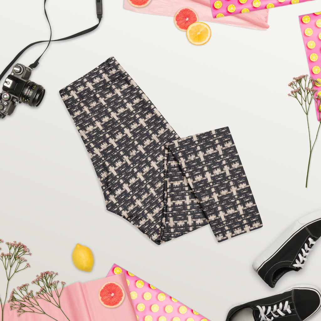 Printed Parisian Tweed Effect Capris