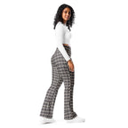 Printed Parisian Tweed Effect Flare Leggings