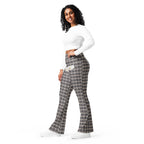 Printed Parisian Tweed Effect Flare Leggings