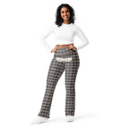 Printed Parisian Tweed Effect Flare Leggings
