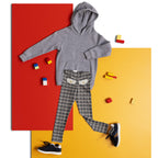 Printed Parisian Tweed Effect Kid's Leggings