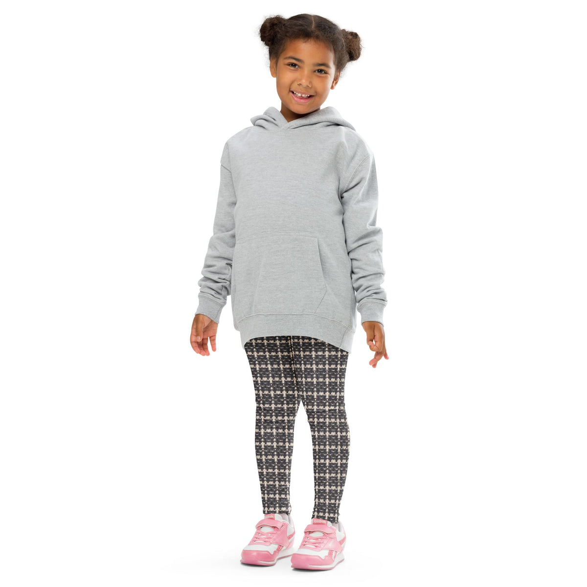 Printed Parisian Tweed Effect Kid's Leggings