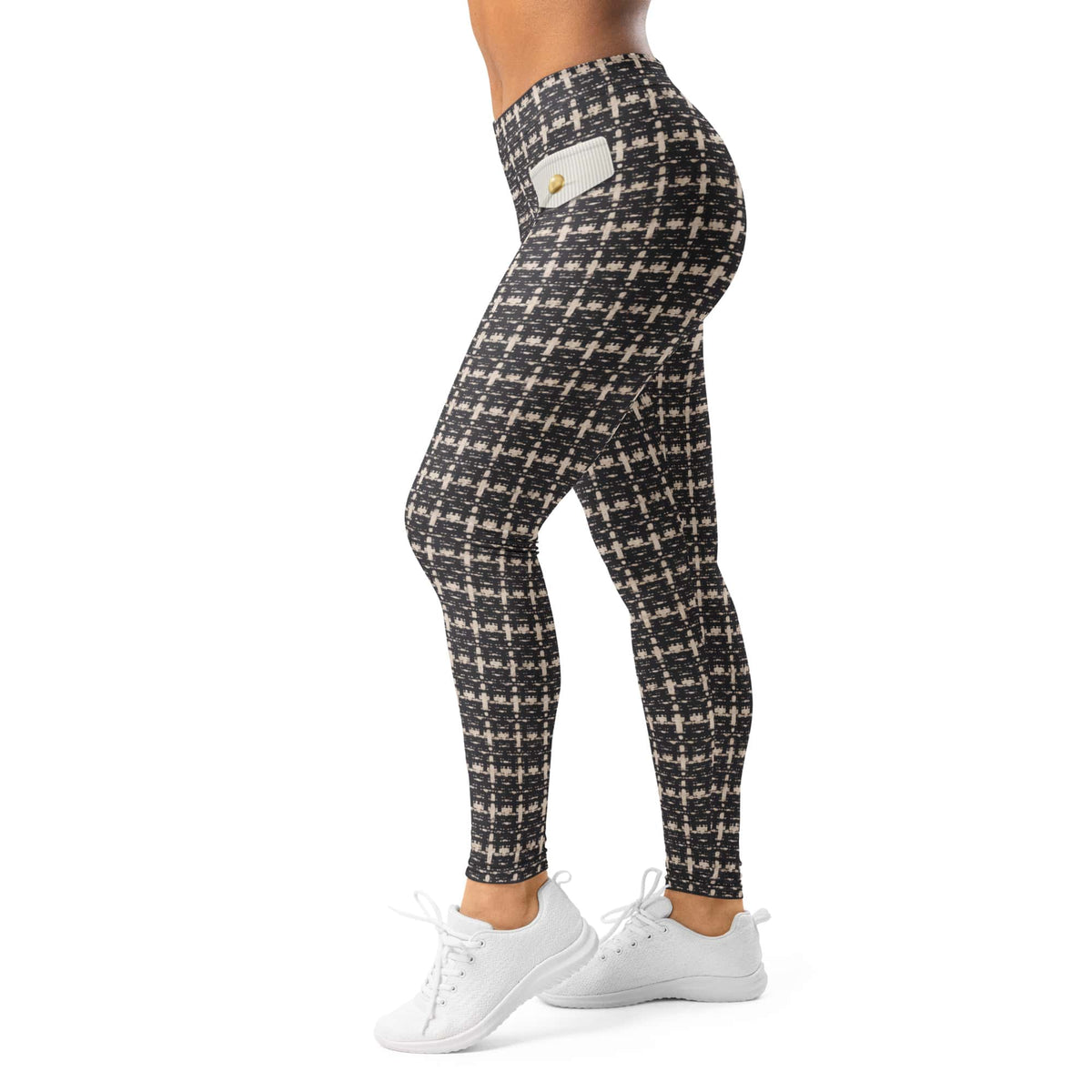 Printed Parisian Tweed Effect Leggings