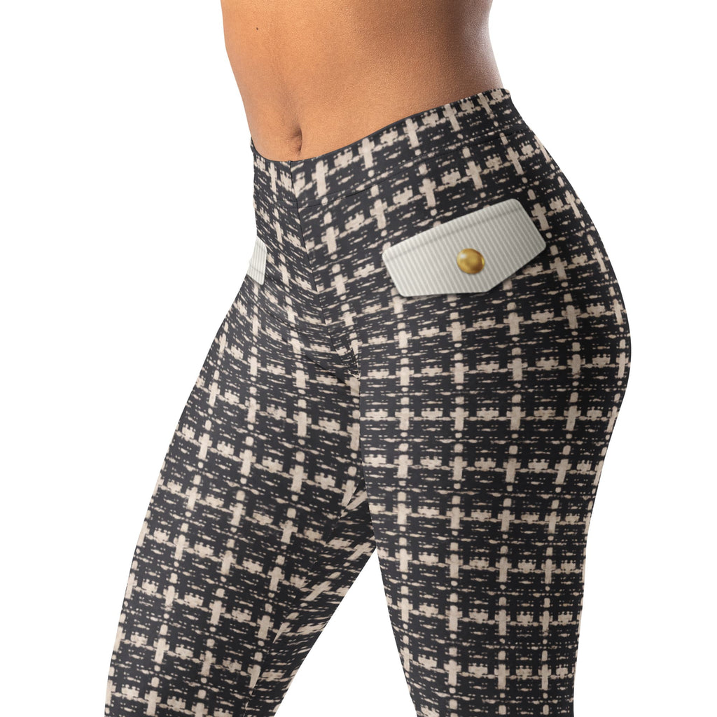 Printed Parisian Tweed Effect Leggings