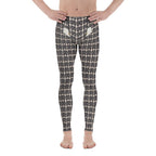 Printed Parisian Tweed Effect Men's Leggings