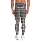 Printed Parisian Tweed Effect Men's Leggings