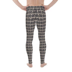 Printed Parisian Tweed Effect Men's Leggings