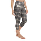 Printed Parisian Tweed Effect Yoga Capris