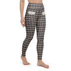 Printed Parisian Tweed Effect Yoga Leggings