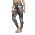 Printed Parisian Tweed Effect Yoga Leggings