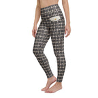 Printed Parisian Tweed Effect Yoga Leggings