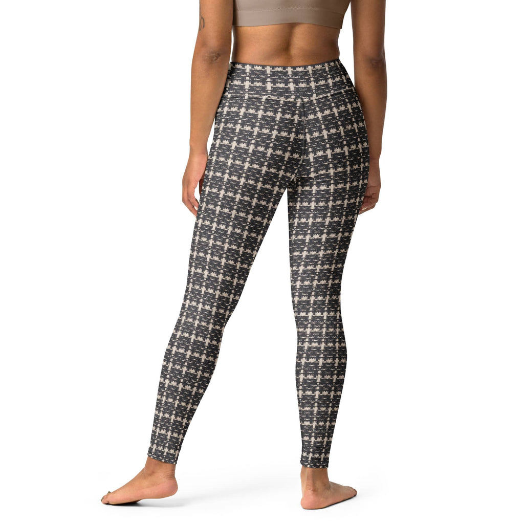 Printed Parisian Tweed Effect Yoga Leggings