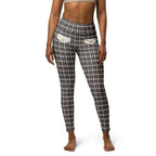 Printed Parisian Tweed Effect Yoga Leggings