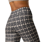 Printed Parisian Tweed Effect Yoga Leggings