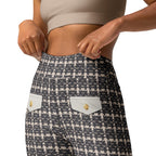 Printed Parisian Tweed Effect Yoga Leggings