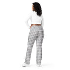 Printed Royal Tweed Effect Flare Leggings