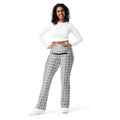 Printed Royal Tweed Effect Flare Leggings